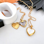 PEARL HEART ⫸LOCKET of LOVE - NECKLACE