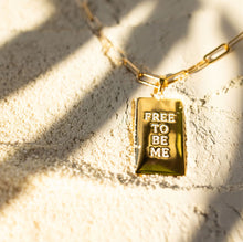 Load image into Gallery viewer, FREE TO BE ME 🖤 SUNBURST 🖤 MANTRA NECKLACE
