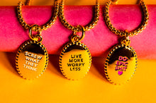 Load image into Gallery viewer, •coming soon • SCREW WHAT THEY THINK 🖤 DBL MANTRA 🖤necklace
