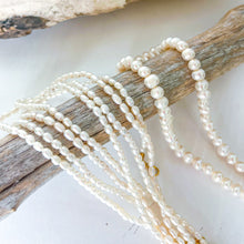 Load image into Gallery viewer, **NEW** PRETTY GIRL PEARL WHITE ⫸DBL NECKLACE
