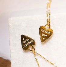 Load image into Gallery viewer, COMMITTED TO ME 🖤 PROMISE KEPT🖤MANTRA NECKLACE
