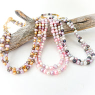 **NEW** DBL  PRETTY GIRL  PEARL ⫸ NECKLACE