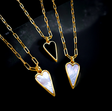 Load image into Gallery viewer, PEARL &amp; BLACK ONYX 🖤DOUBLE SIDED🖤GOLD
