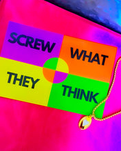 Load image into Gallery viewer, 💕NEW💕SCREW WHAT THEY THINK 🖤 DBL MANTRA 🖤necklace

