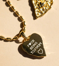 Load image into Gallery viewer, F🩷CK BEING PERFECT 🩷MANTRA NECKLACE
