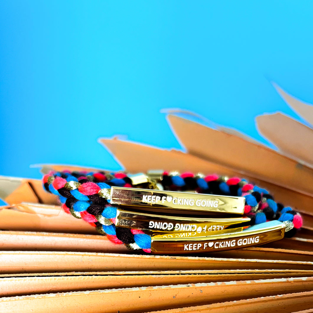 KEEP F🩷CKING GOING🩷MANTRA BRACELET