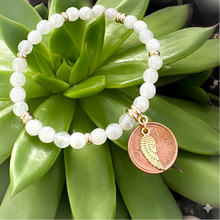 Load image into Gallery viewer, PENNIES FROM HEAVEN 🪽•Angelic Moonstone Bracelet
