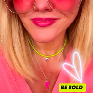BE EXTRA 💚BE SEEN- GREEN CORD NECKLACE