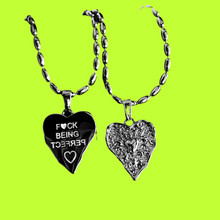 Load image into Gallery viewer, F🖤CK BEING PERFECT ⫸ DBL MANTRA NECKLACE

