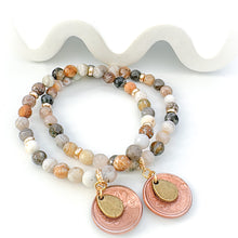 Load image into Gallery viewer, 🔥last one 🔥THE LUCKY PENNY• Rustic Jasper Bracelet
