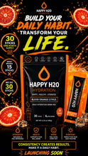 Load image into Gallery viewer, ••NEW•• BLOOD ORANGE CITRUS 🍊 ELECTROLYTES BY: HAPPY H2O

