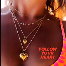 Load image into Gallery viewer, ••SALE•• FOLLOW YOUR HEART - heart link choker ••
