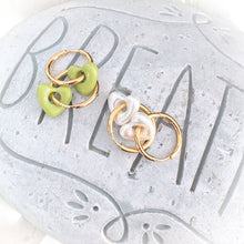 Load image into Gallery viewer, HEART CHARM HOOP ⫸ EARRINGS
