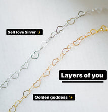 Load image into Gallery viewer, **TOP 20** ANKLET - LAYERS OF LOVE - linked hearts 💕
