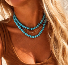 Load image into Gallery viewer, ••NEW•• TURQUOISE COOL GIRL GEMSTONE ✨NECKLACE
