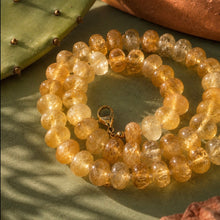 Load image into Gallery viewer, ••NEW•• YELLOW CITRINE ✨COOL GIRL GEMSTONE NECKLACE
