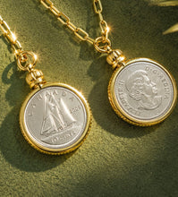 Load image into Gallery viewer, ••NEW•• DIMES FROM HEAVEN NECKLACE (gold &amp; silver)
