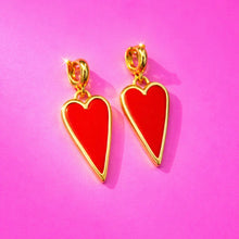 Load image into Gallery viewer, ••50% OFF•• DOUBLE SIDED CHARM ONLY 💚💖🧡 HEART CHARMS
