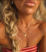 Load image into Gallery viewer, ••NEW•• DELICATE HEART OF GOLD &amp; TURQUOISE DREAM ⚡️NECKLACE
