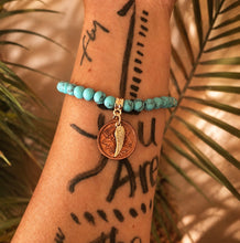 Load image into Gallery viewer, ••NEW•• LUCKY PENNY BRACELET ⚡️TURQUOISE
