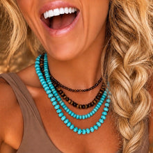 Load image into Gallery viewer, ••NEW•• TURQUOISE COOL GIRL GEMSTONE ✨NECKLACE
