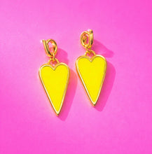Load image into Gallery viewer, ••50% OFF•• DOUBLE SIDED CHARM ONLY 💚💖🧡 HEART CHARMS
