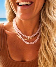 Load image into Gallery viewer, ••NEW•• ROSE QUARTZ CRYSTAL ✨NECKLACE
