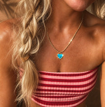 Load image into Gallery viewer, ••NEW•• DELICATE HEART OF GOLD &amp; TURQUOISE DREAM ⚡️NECKLACE
