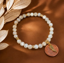 Load image into Gallery viewer, **NEW** PENNIES FROM HEAVEN 🪽Angelic Moonstone Bracelet
