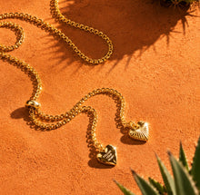 Load image into Gallery viewer, **LAST ONE** BOLO 🖤FOLLOW YOUR HEART🖤GOLD
