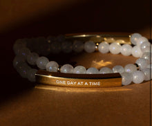 Load image into Gallery viewer, ••NEW••ONE DAY AT A TIME🖤Mindset Mantra Bracelet
