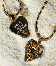 Load image into Gallery viewer, F🖤CK BEING PERFECT ••MANTRA NECKLACE (double sided)
