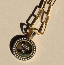 Load image into Gallery viewer, FUCK IT ⚡️YOU DO YOU • DOUBLE SIDED ⚡️mantra necklace
