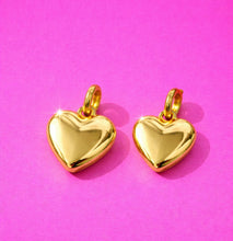 Load image into Gallery viewer, ••50% OFF•• DOUBLE SIDED CHARM ONLY 💚💖🧡 HEART CHARMS
