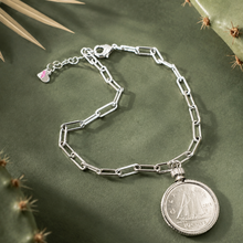 Load image into Gallery viewer, ••NEW•• DIMES FROM HEAVEN✨ SILVER PAPERCLIP✨ BRACELET

