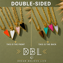 Load image into Gallery viewer, ••NEW•• DOUBLE SIDED 🩷RAVING HEART NECKLACE

