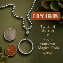 Load image into Gallery viewer, **last one**🐚BEACH TREASURE DIME from HEAVEN NECKLACE
