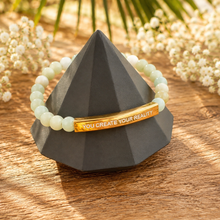 Load image into Gallery viewer, YOU CREATE YOUR REALITY 🖤Mindset Mantra Bracelet
