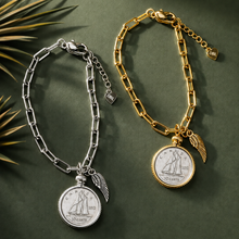 Load image into Gallery viewer, ••NEW•• DIMES FROM HEAVEN✨ GOLD💛PAPERCLIP✨ BRACELET
