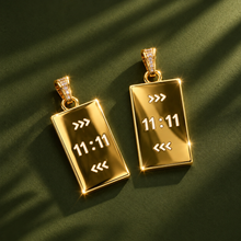 Load image into Gallery viewer, ••NEW•• 11:11 : double sided ✨NECKLACE ✨ GIRL THIS IS YOUR SIGN✨
