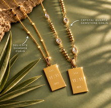 Load image into Gallery viewer, ••NEW•• 11:11 : double sided ✨NECKLACE ✨ GIRL THIS IS YOUR SIGN✨
