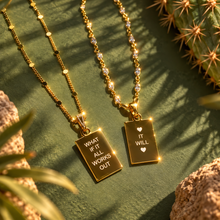 Load image into Gallery viewer, ••NEW•• 11:11  double sided ✨MANIFESTING MANTRA NECKLACE ✨ ✨
