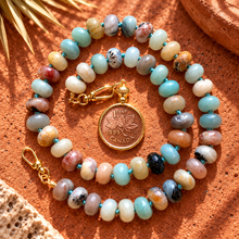 Load image into Gallery viewer, ••NEW•• DIME &amp; PENNY ✨GEMSTONE LOCKET ✨ NECKLACES
