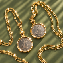 Load image into Gallery viewer, ••GOLD•• DIME LOCKET  NECKLACE ♥
