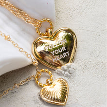 Load image into Gallery viewer, FOLLOW YOUR HEART XL ⫸ DBL MANTRA NECKLACE
