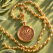 Load image into Gallery viewer, **NEW** PENNY LOCKET NECKLACE  ♥ (14k gold)
