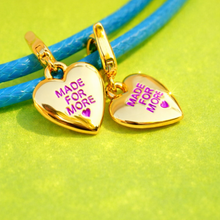 Load image into Gallery viewer, ••50% OFF•• MADE FOR MORE ♥ BLUE  ♥ HEART MANTRA NECKLACE
