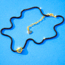 Load image into Gallery viewer, ELECTRIC LOVE ⚡️HAPPY HEART  NECKLACE•• gold••
