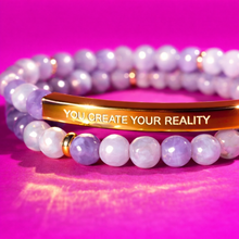 Load image into Gallery viewer, ••50% OFF•• YOU CREATE YOUR REALITY 🖤Mindset Mantra Bracelet
