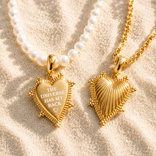 Load image into Gallery viewer, **LAST ONE**THE UNIVERSE HAS MY BACK 🧡HEART NECKLACE (double sided)

